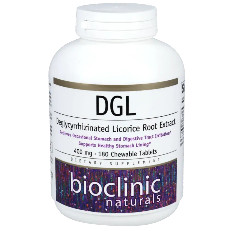 Bioclinic Naturals DGL (180 Chewable Tablets)