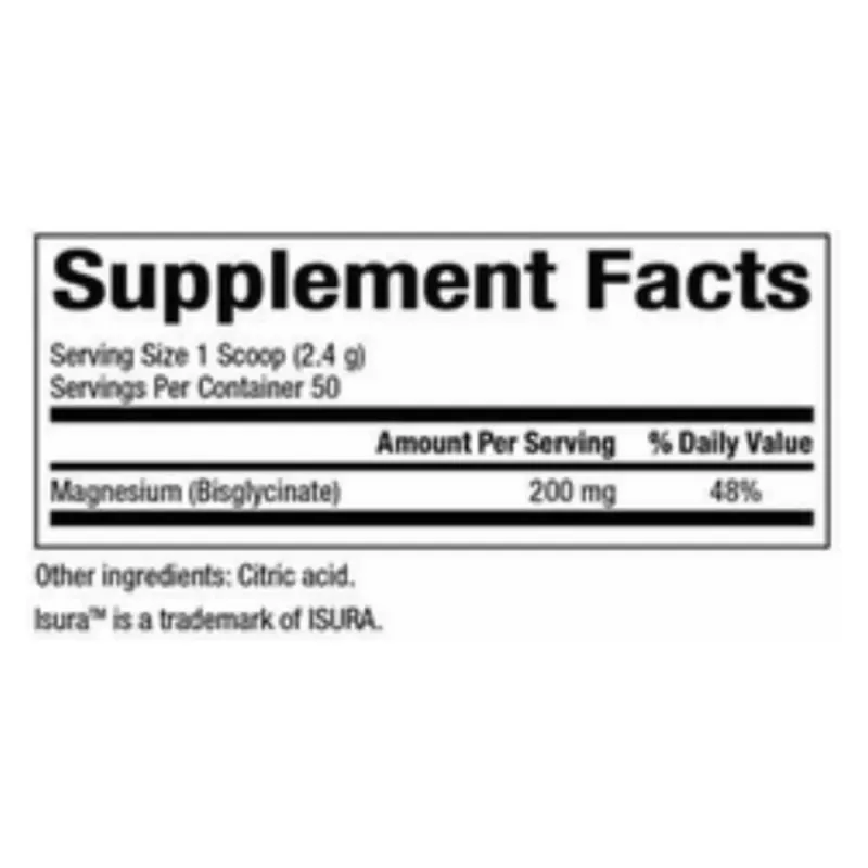 Bioclinic Naturals Magnesium Bisglycinate (120g)