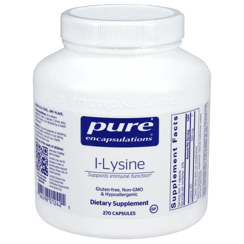 Pure Encapsulations L-Lysine (270 Capsules) Pure Encapsulations L-Lysine (270 Capsules)