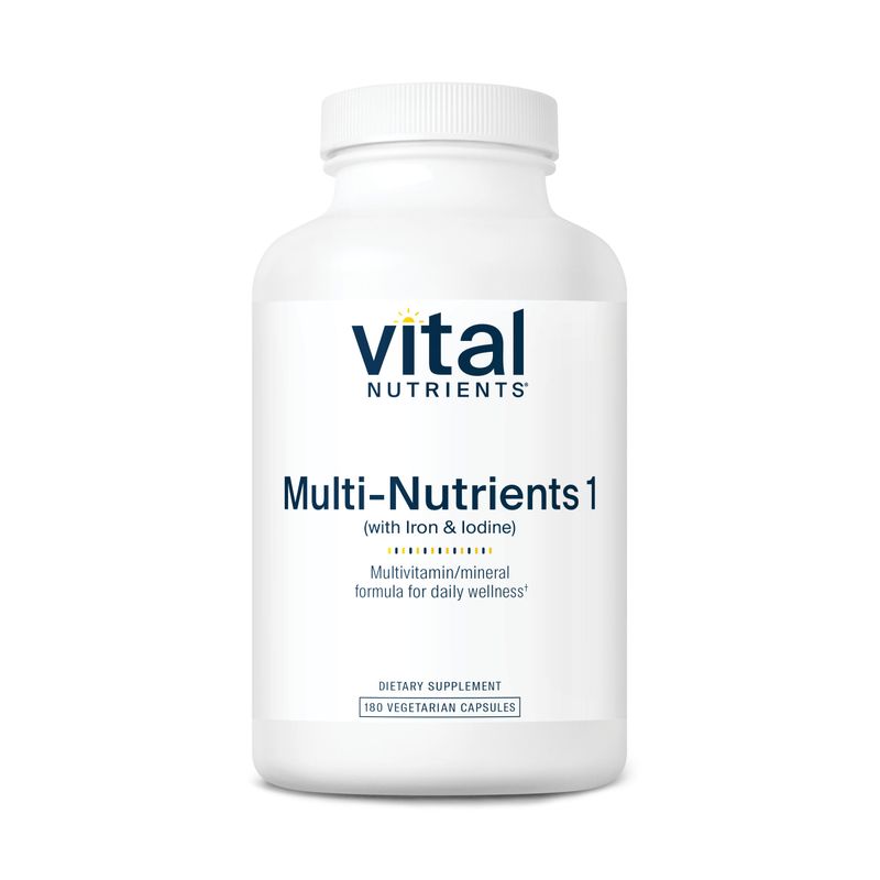 Vital Nutrients Multi-Nutrients with Iron &amp; Iodine (180 Capsules)