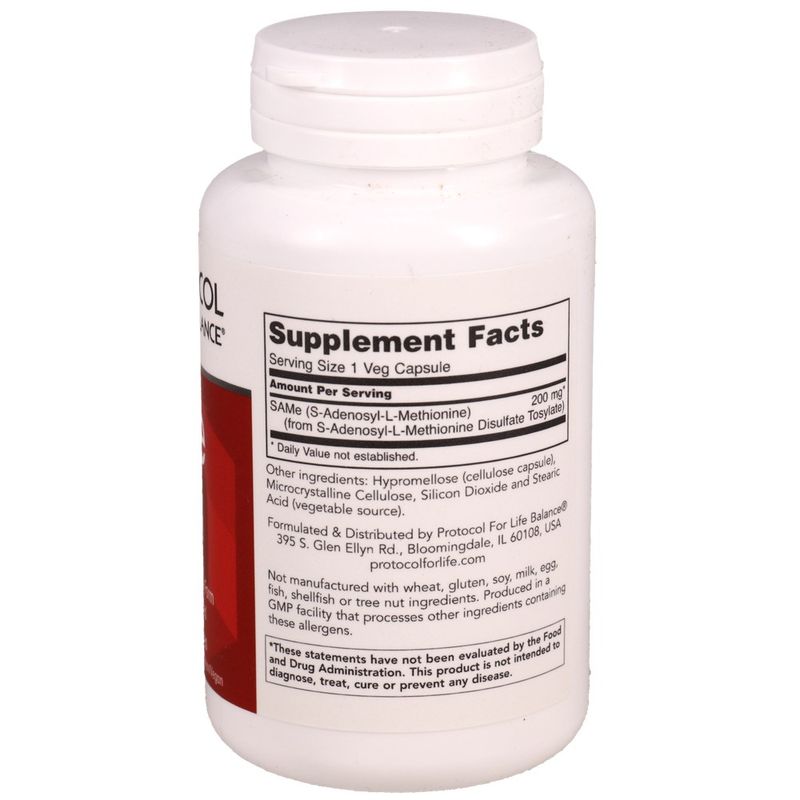 Protocol for Life Balance SAMe 200 mg (60 Veg Capsules)