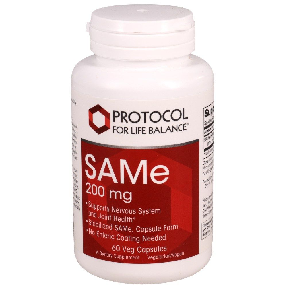 Protocol for Life Balance SAMe 200 mg (60 Veg Capsules)