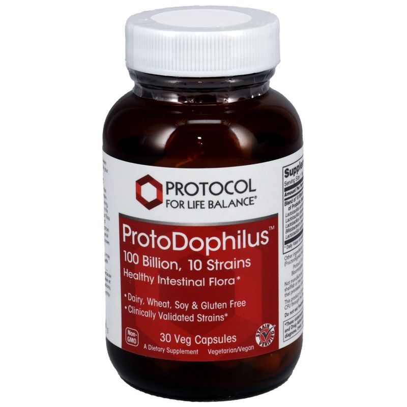 Protocol for Life Balance ProtoDophilus 100 Billion, 10 Strains (30 Veg Capsules) Protocol for Life Balance ProtoDophilus 100 Billion, 10 Strains (30 Veg Capsules)