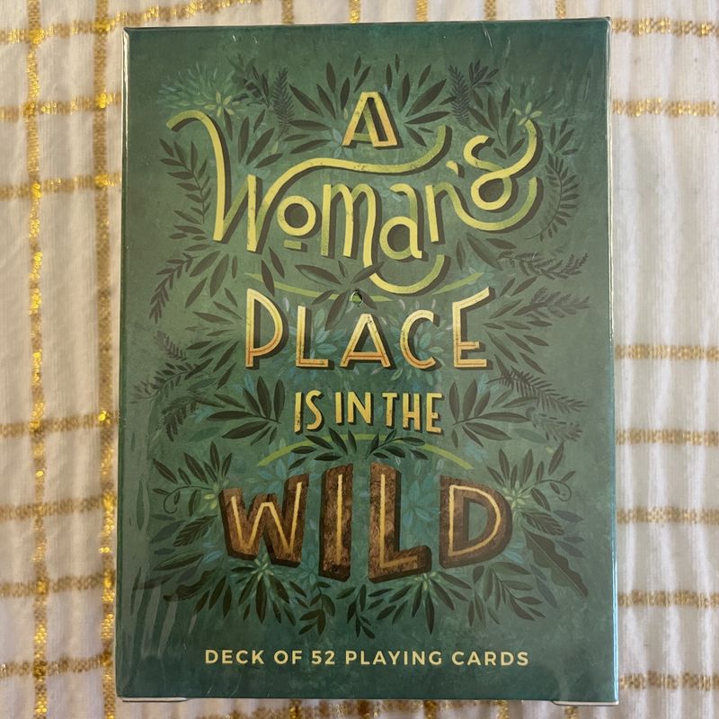 Hiking and Camping Books & Playing Cards, Title: A Woman's Place Is in the Wild Card Deck