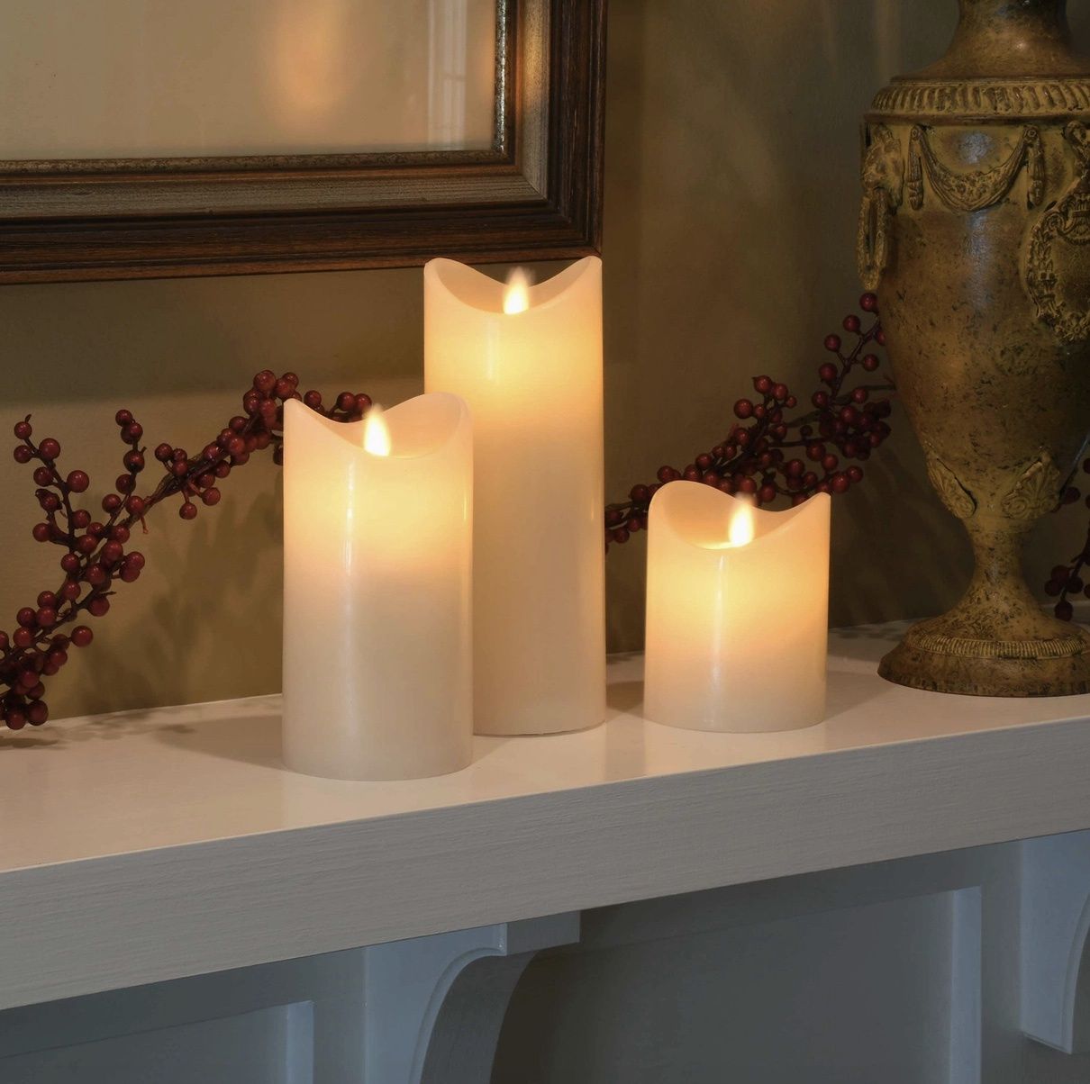 LED flickering candle