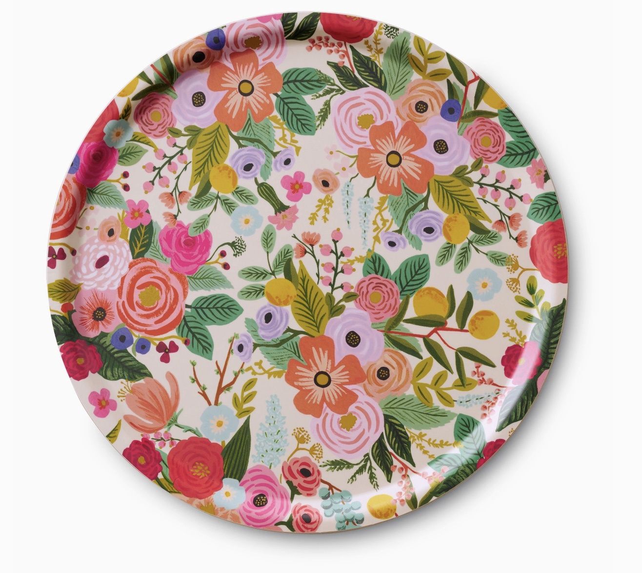 Birchwood Serving Trays, Item: Round Garden Party Tray