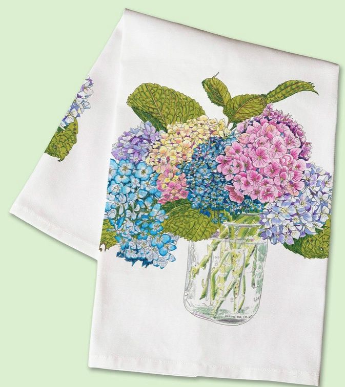 Tea Towels - Flower Illustration by Kerstin Rao