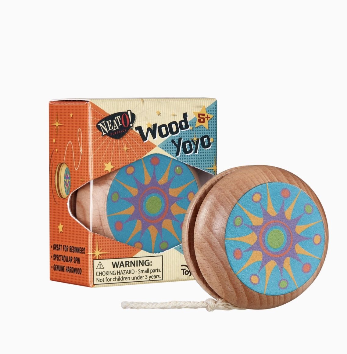 Retro Toys, Item: Neato! Wood Yo-Yo- Retro Classic