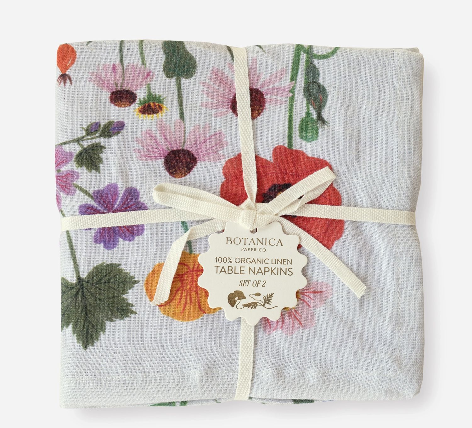 Botanica Linens Botanica Linens, Design: Botanist Linen Napkin Pair 14 x 14