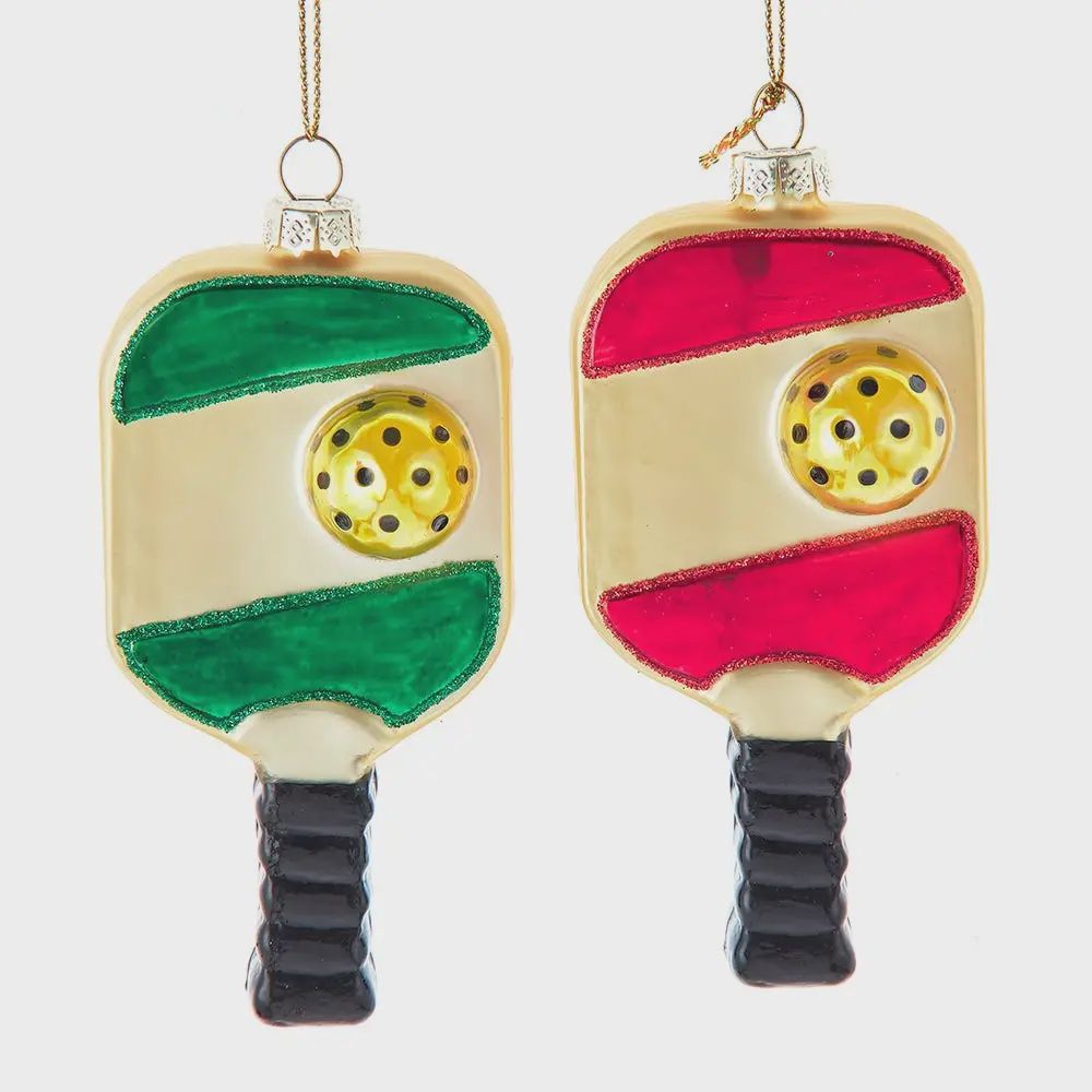 Kurt Adler Ornaments, Style: Pickleball Rackets