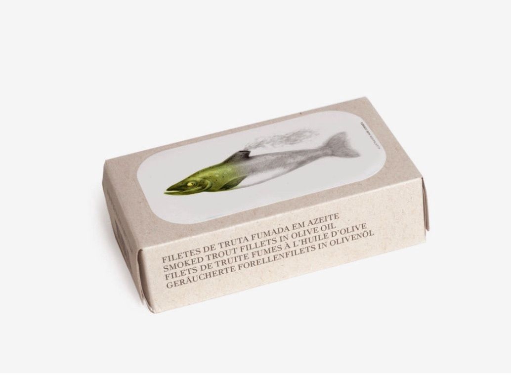 Tinned Fish, type: Smoked Trout Fillets in EVOO
