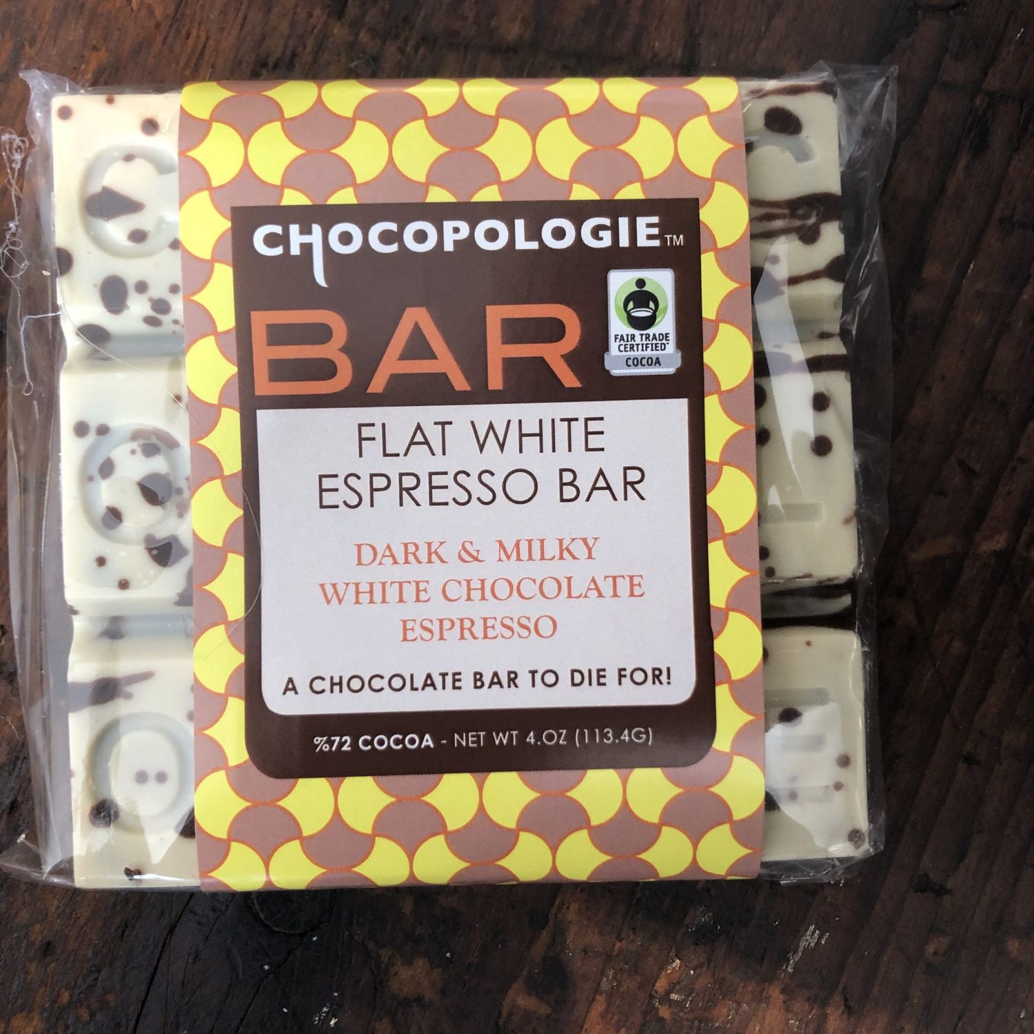 Chocopologie Bars, flavor: Flat white espresso