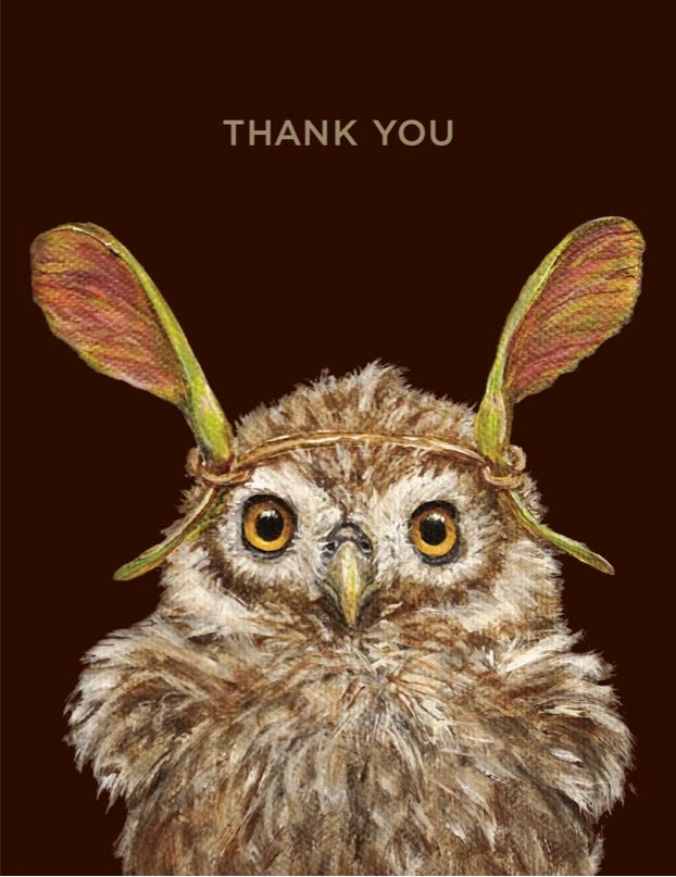 Cards - Thanks &amp; Blanks, Style: Thank You Owl