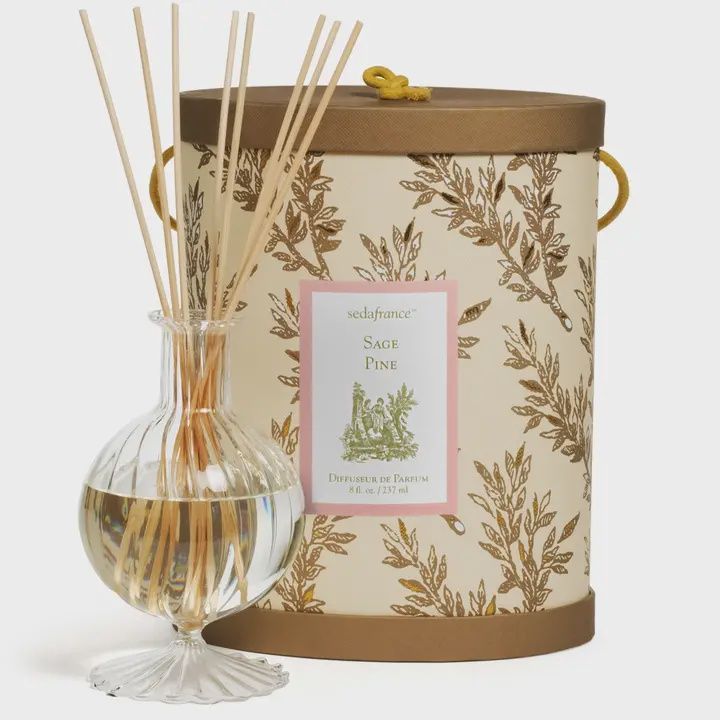 Seda France, Scent: Sage Pine Toile Diffuser Set