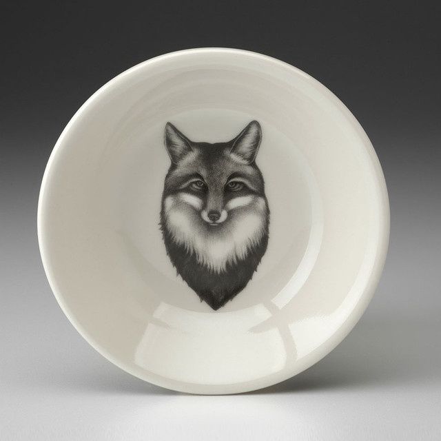 Laura Zindel Pottery, Item: Fox Portrait Sauce Bowl
