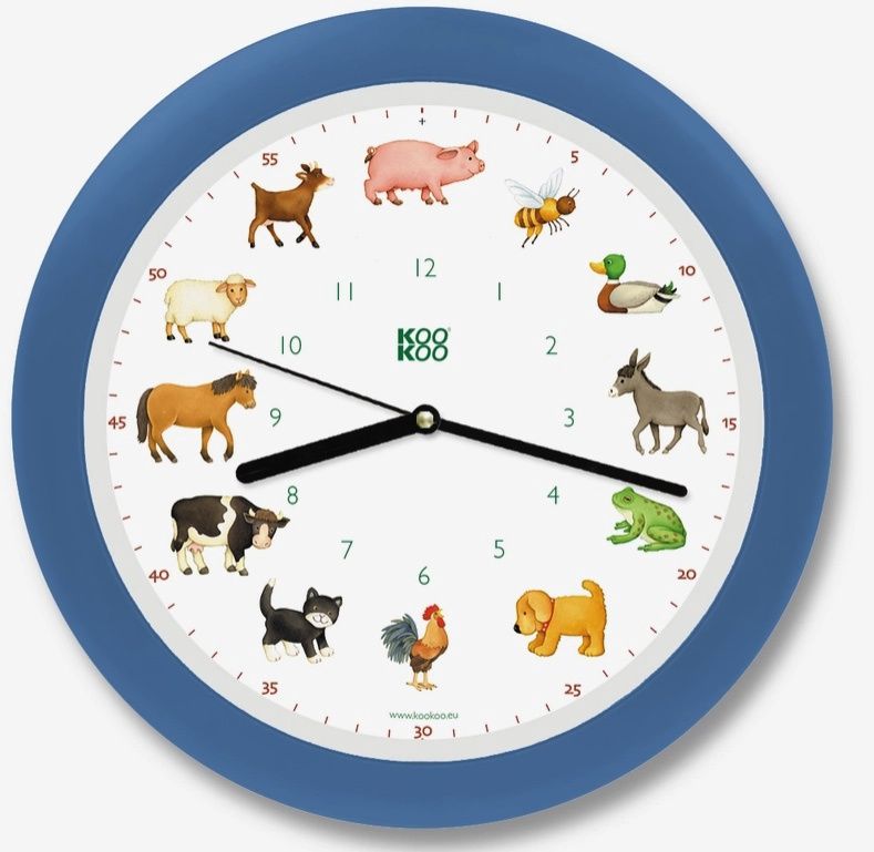 Cuckoo Clocks, Name: Blue Animals Wall Clock
