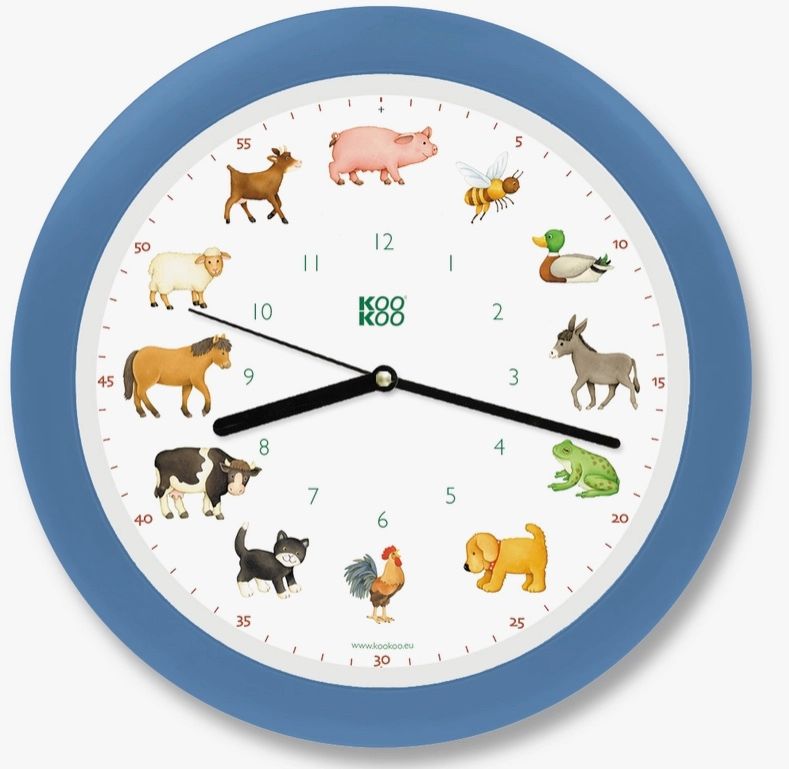 Cuckoo Clocks, Name: Blue Animals Wall Clock