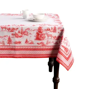 Tablecloths &amp; Napkins -  Maison d'Hermine, Item: Winter Joy Tablecloth 54 x 54 inch