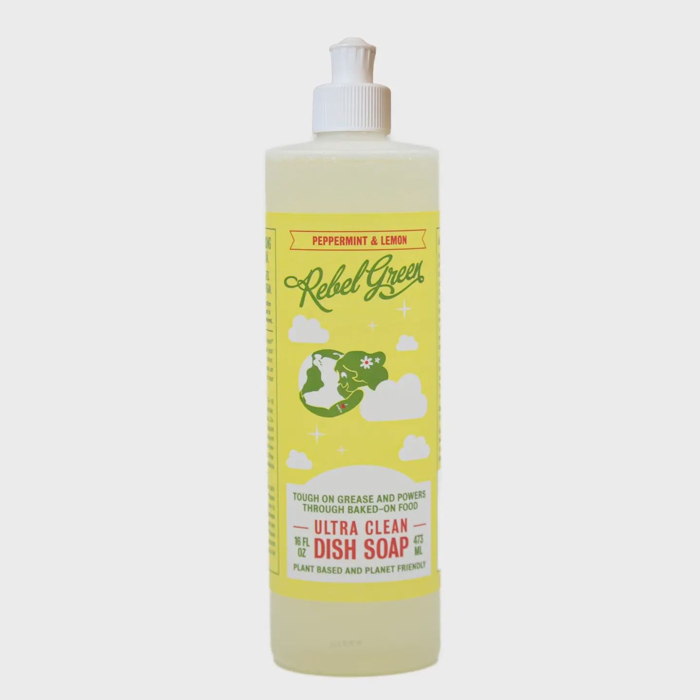 Cleaning Products - Organic & Plant Based, Product/Scent: Peppermint & Lemon Dish Soap 16 oz