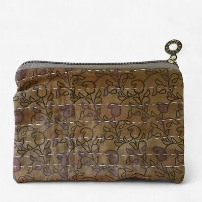 Kantha Fabric Zipper Pouch