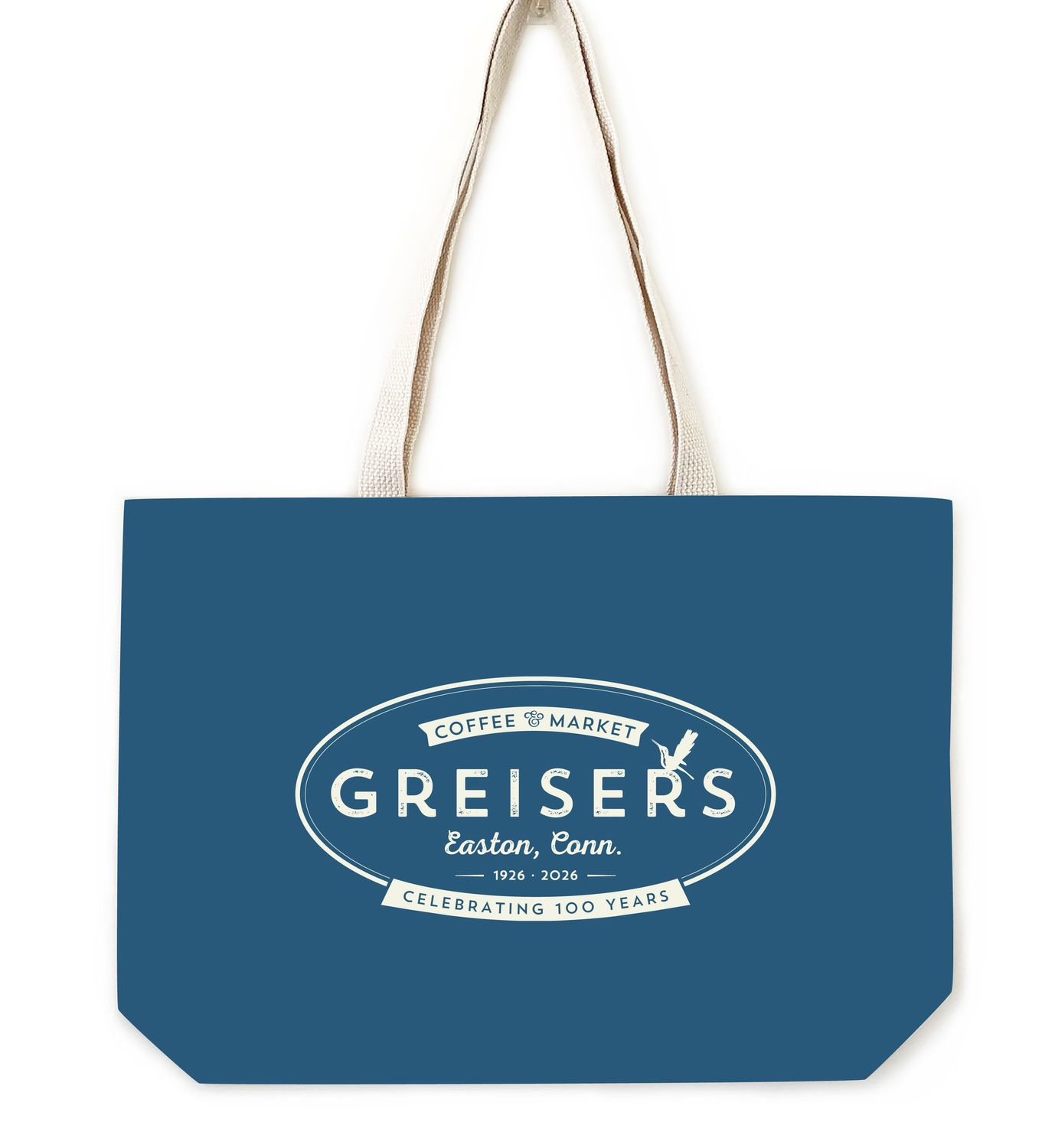 Greiser's 100 Anniversary Market Bags, Style: XL Blue Bag