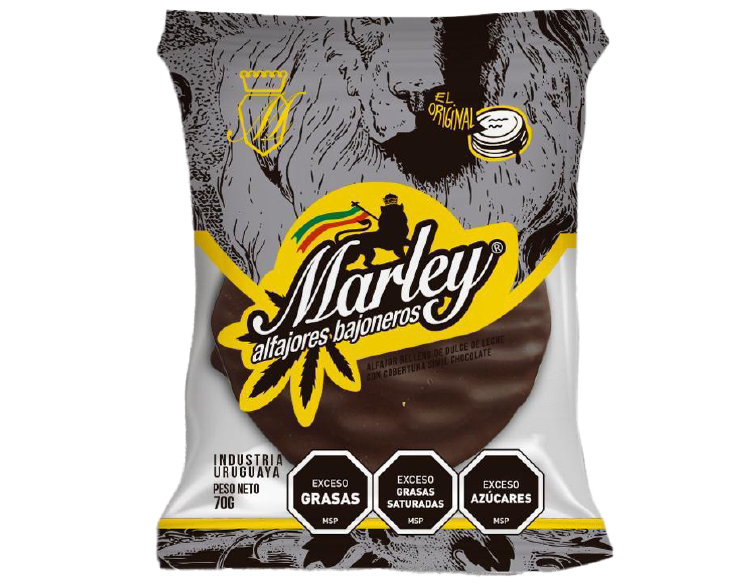 Caja de Alfajor Galleta Bañada - Chocolate XL (x12 unidades)