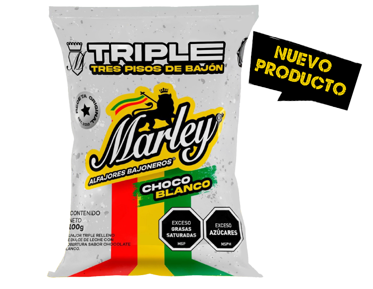 Caja de Alfajor Triple Chocolate Blanco XXL (x10 unidades)