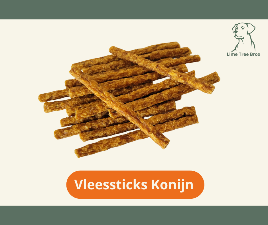 Vleessticks klein Konijn 100 gram