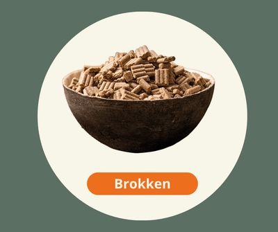 Geperste hondenbrokken
