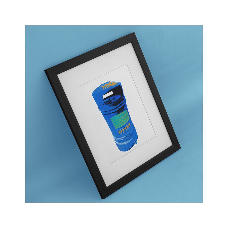 &#39;Blue Bins&#39; Screen Print (Green)