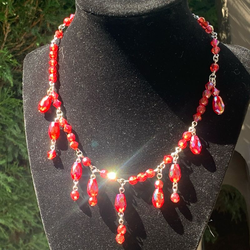 bloody beaded necklace