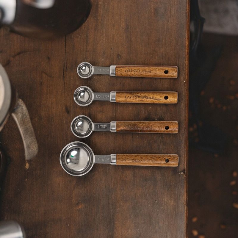 Coffee measuring Spoon Set (Silver)