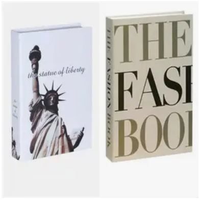 كتب ديكورية (طقم من قطعتين)