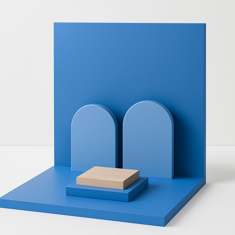 L-Shaped Wooden Backdrop