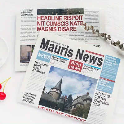 Vintage Newspaper Prints (Set of 2)