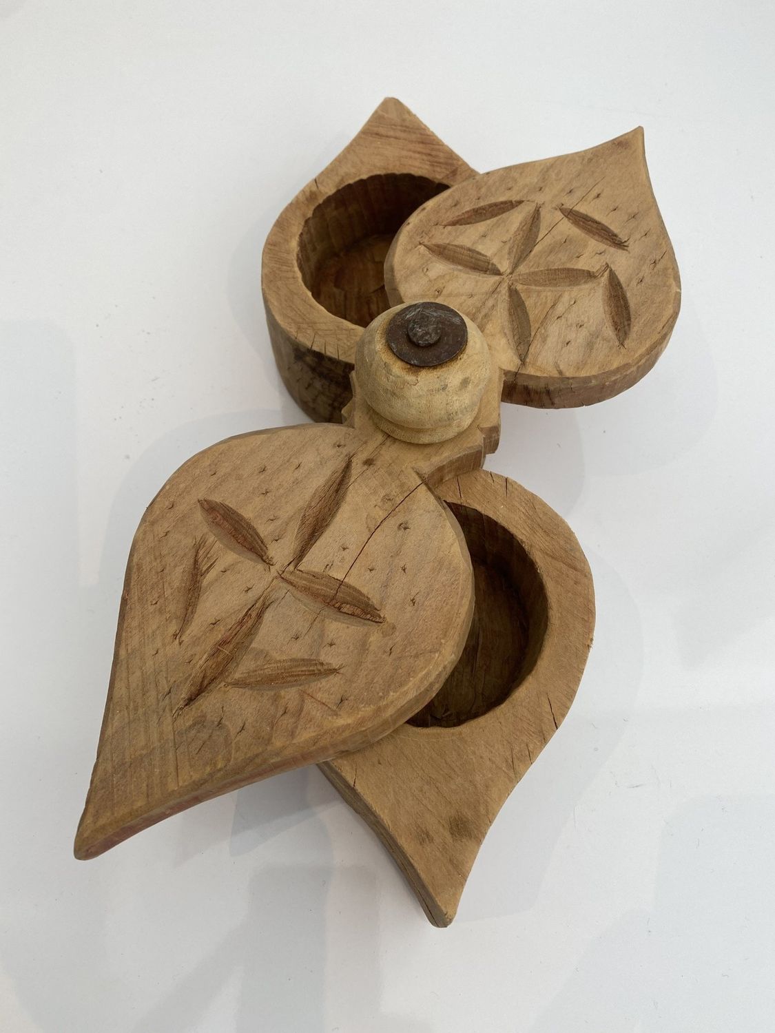 Wood Spice Box W/ Natural Wood