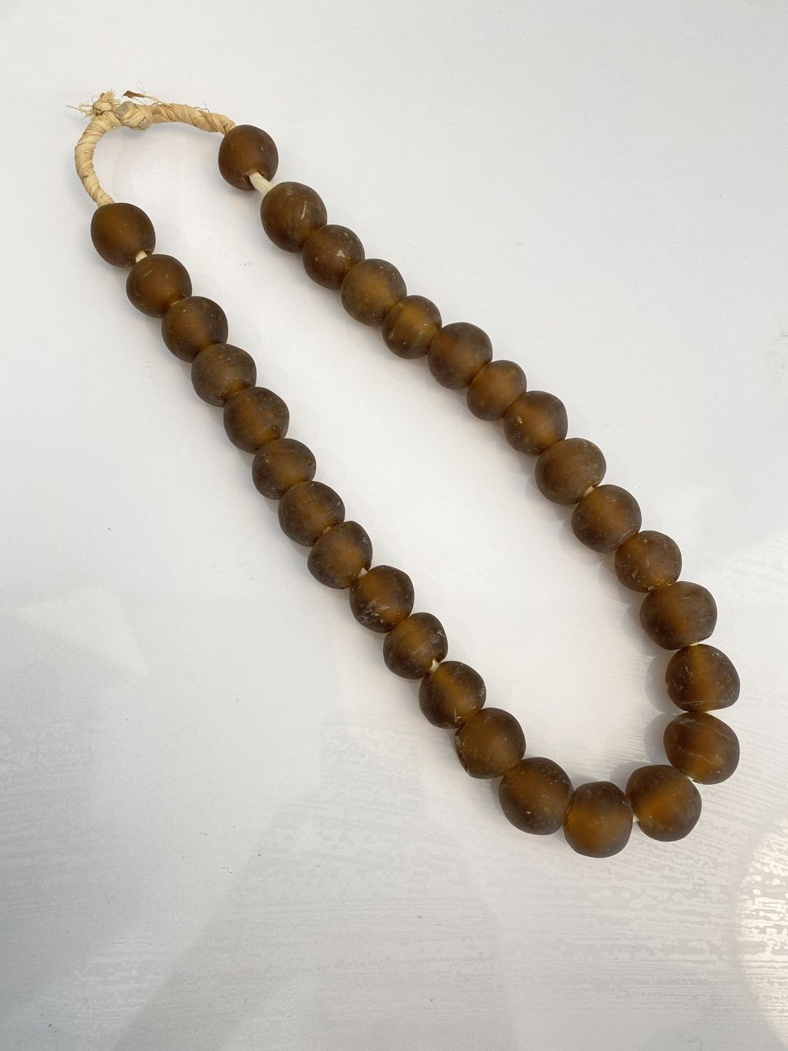 Beads Strand Glass Brown Mist