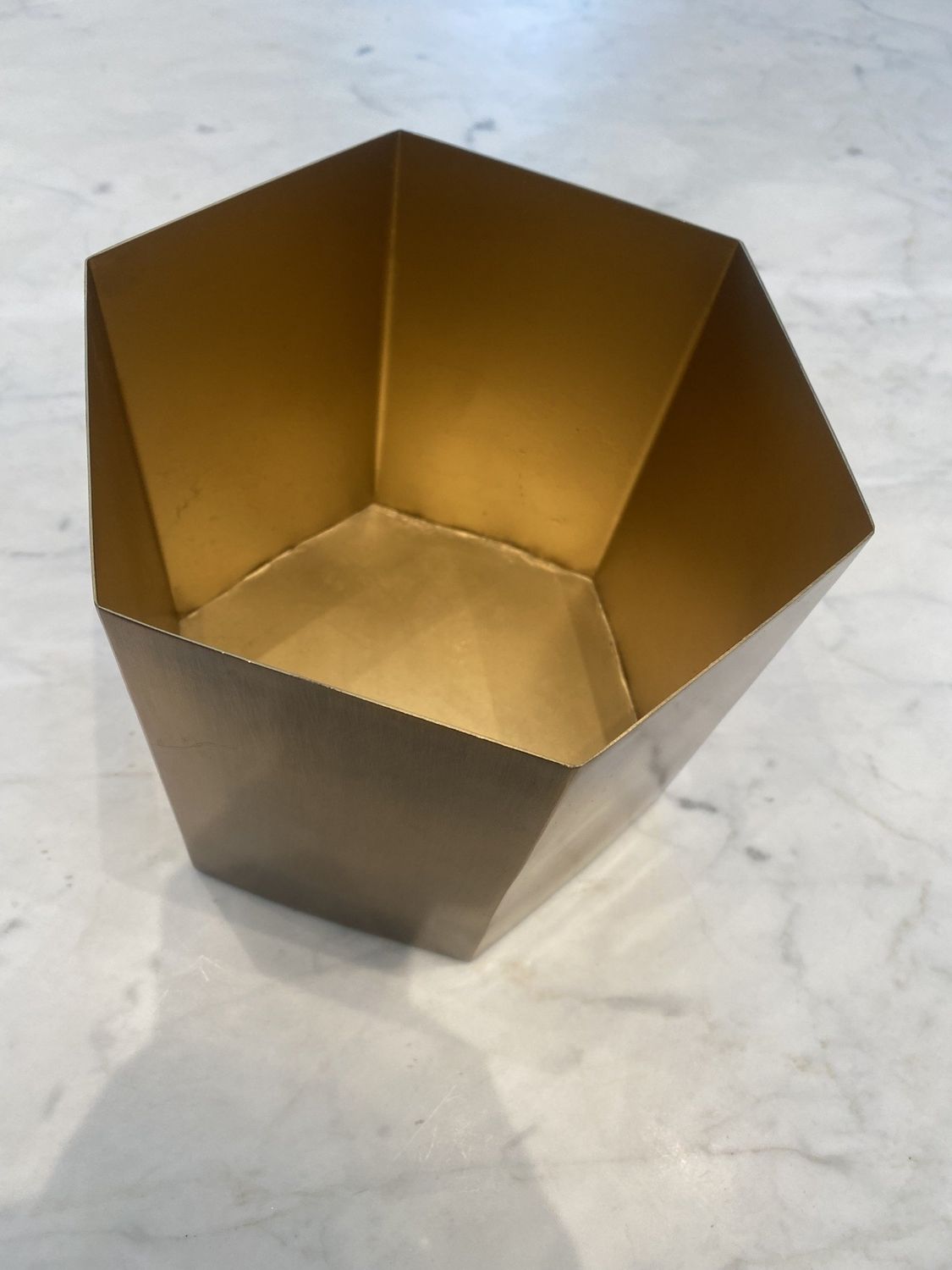 SS Bronze Planter 7&quot; Hexagon