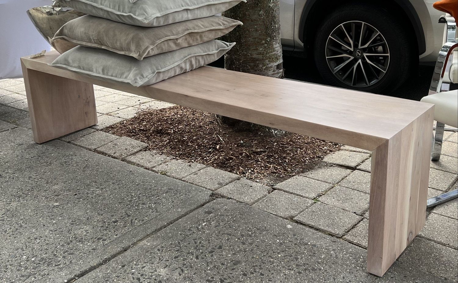 Long Wood Bench 76&quot; x 18-1/4