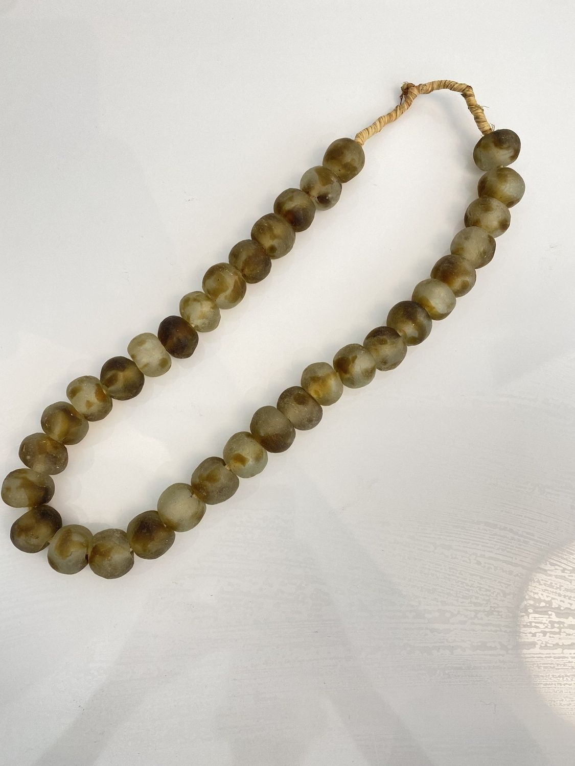 Beads Strand Glass Green Mist