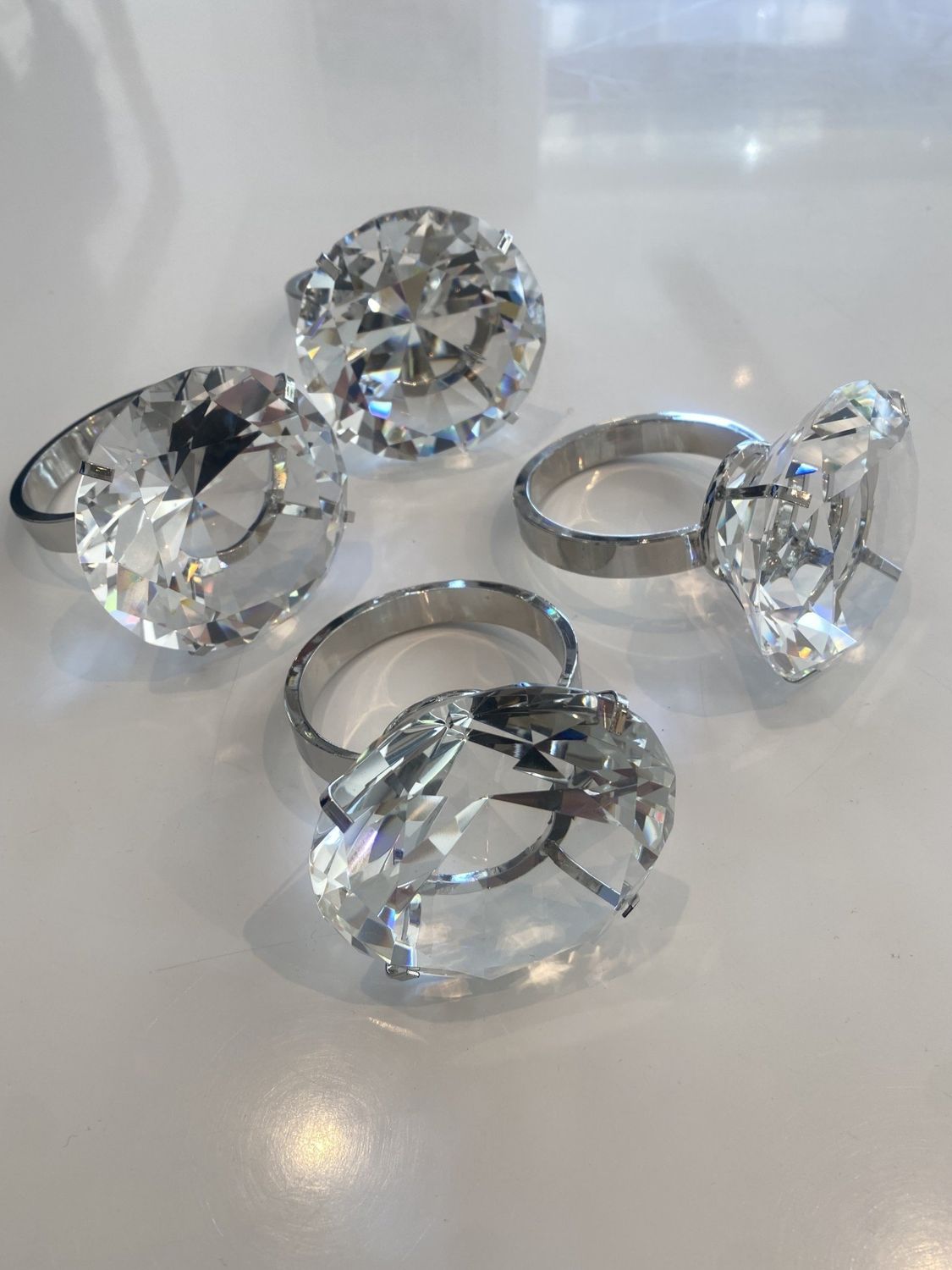 Glass Diamond Ring Decorative