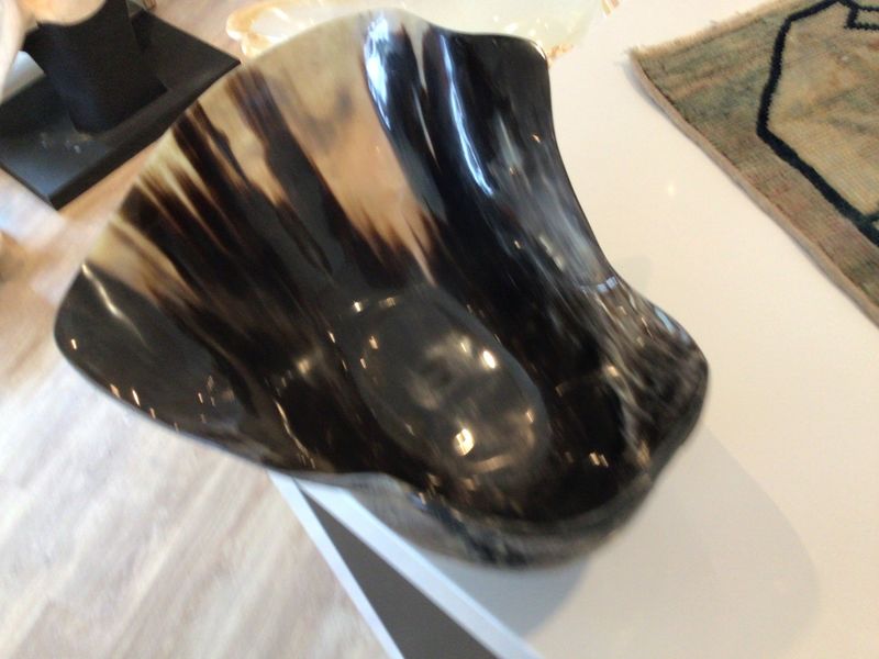 Bowl, one of a kind horn bowl