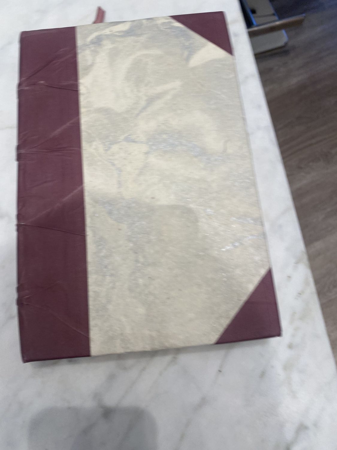 *Book Parchment Lilac Mauve Purple Spine Set of 5