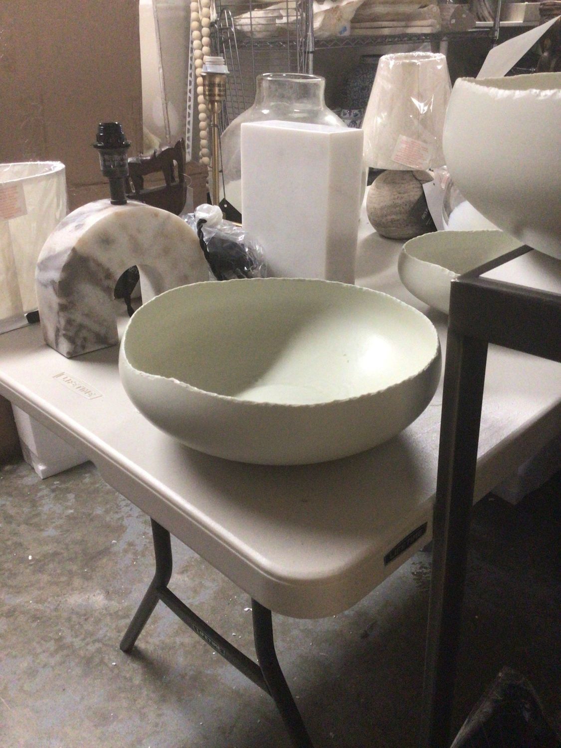 Robbins Egg Blue and Sand Bowl Medium