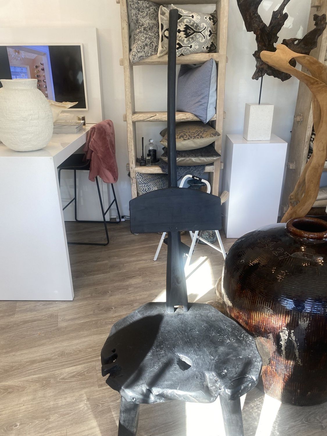 Artisan Made Luka Chair, Black Teak,  Bali