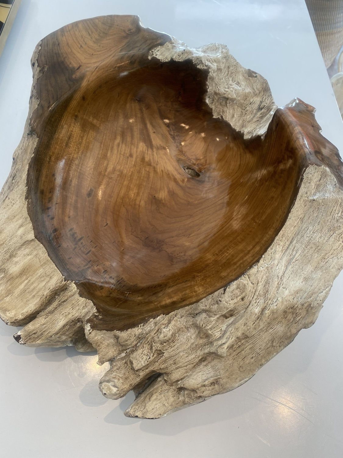Teak Bowl  20 W X 8 H X 20 D (IN)