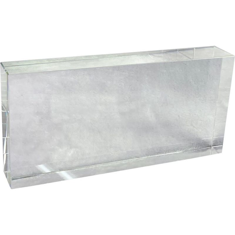 12x6x2 Glass Crystal Rectangular Base Riser