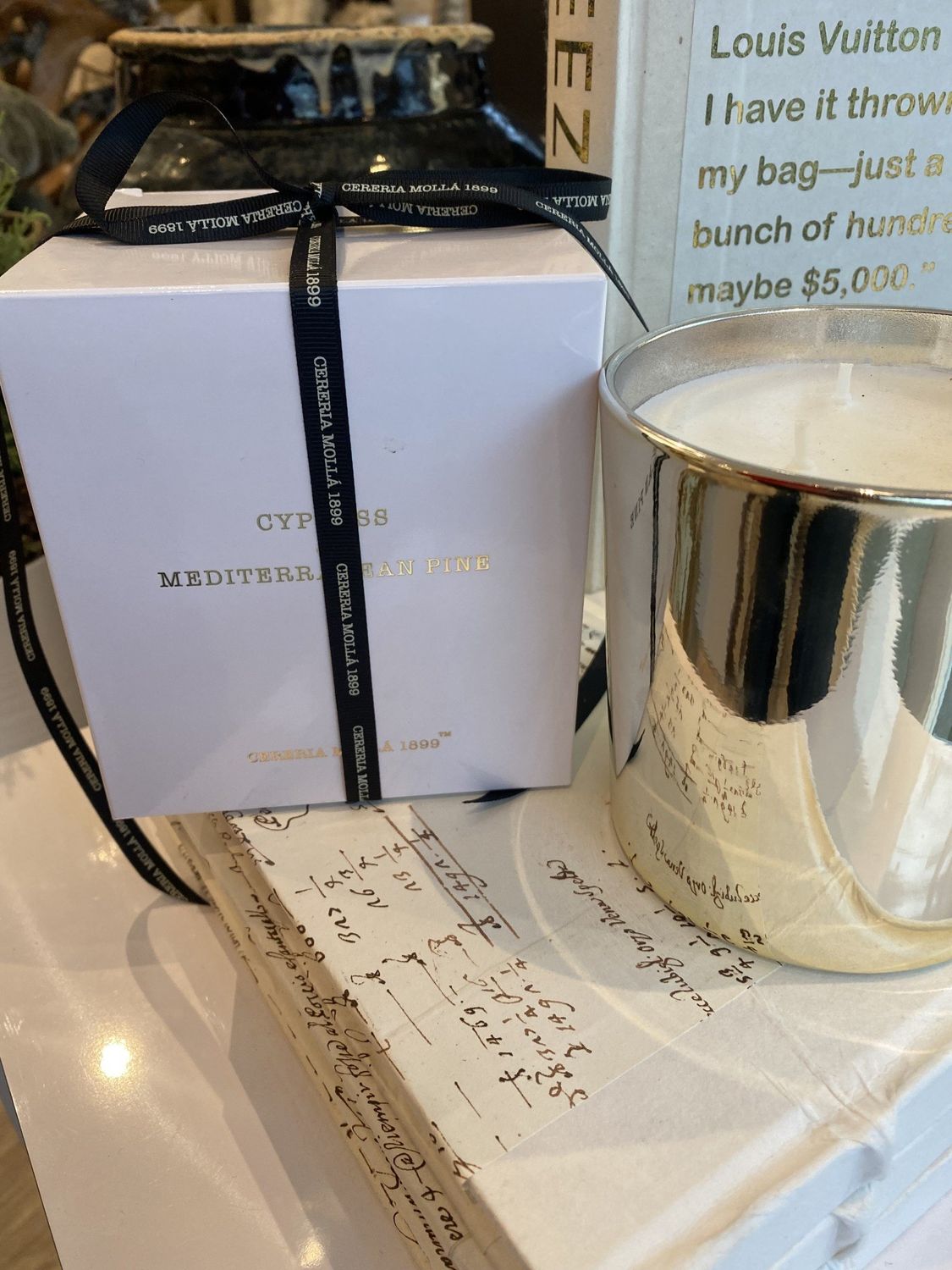 CM Holiday Candle Limited Edition Cypress &amp; Mediterranean Pine 21Oz/600GM
