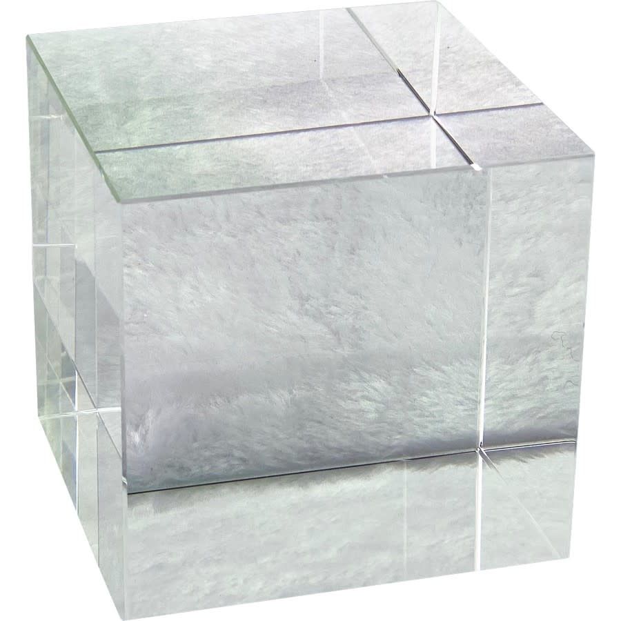4x4x4 Glass Crystal Square Base Riser