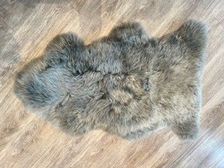 Sheepskin Throw / Rug Fossil Taupe/Grey